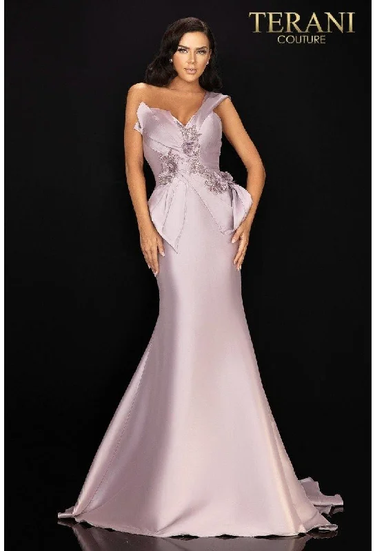 Terani Couture 2011M2160 One Shoulder Long Formal Gown