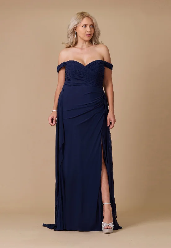 Off Shoulder Long Formal Evening Dress