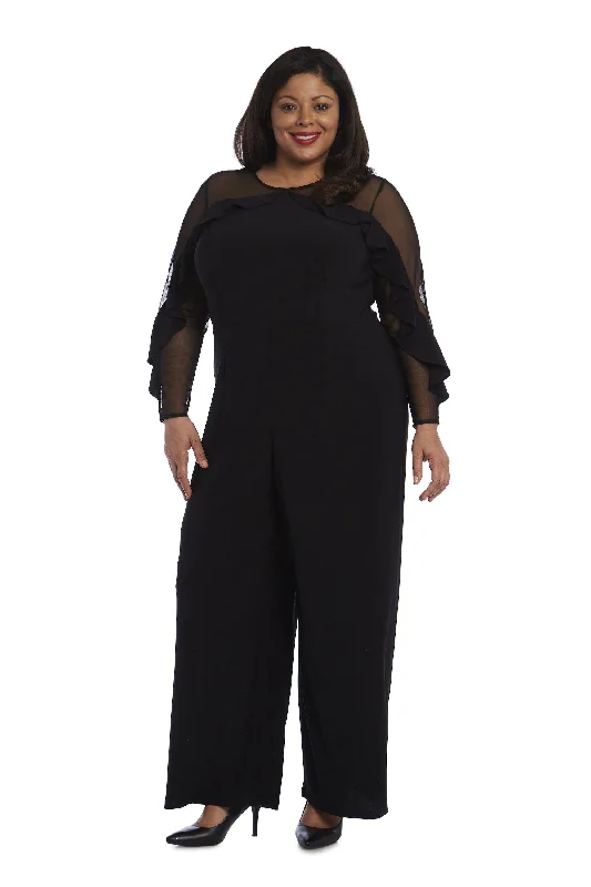 R&M Richards 2308W Plus Size Formal Jumpsuit