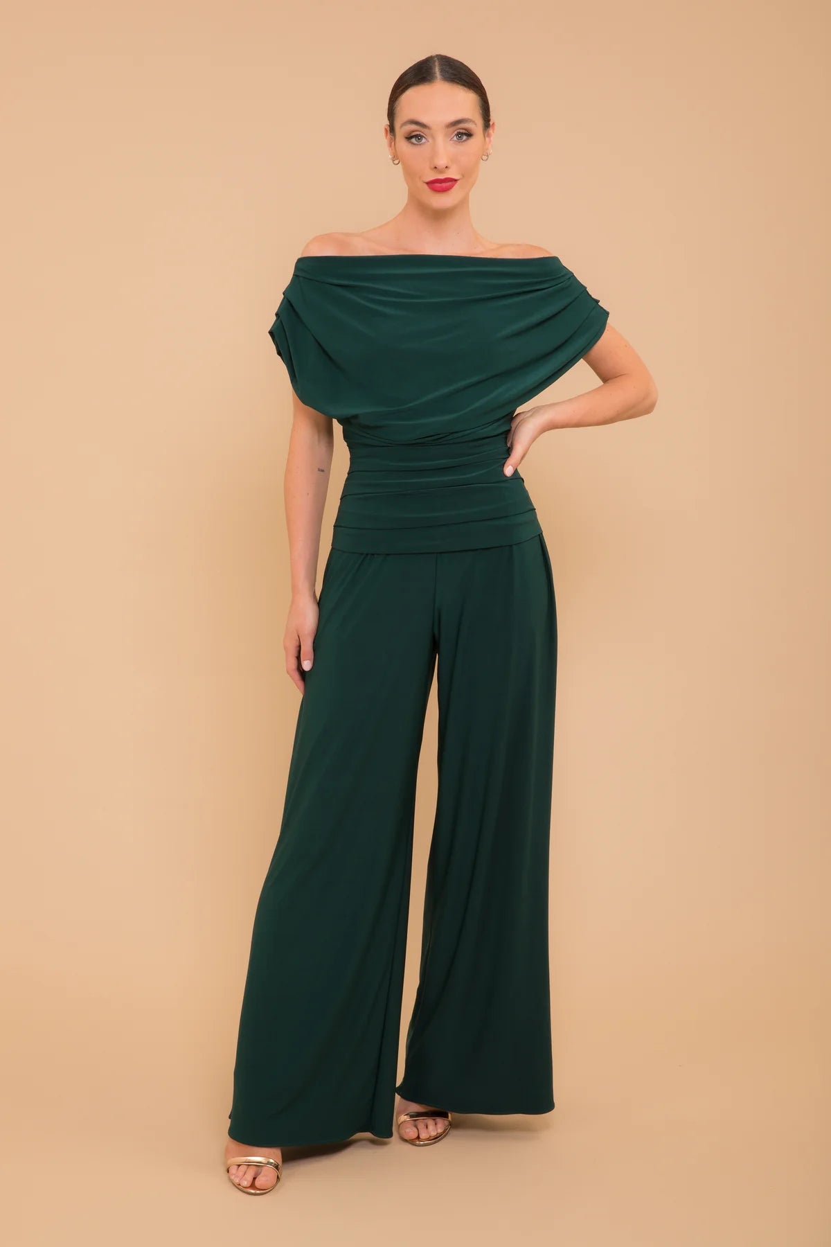 CARBON JERSEY JUMPSUIT (FOREST GREEN)