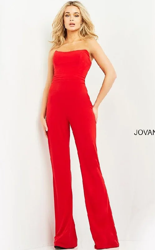 Jovani 03915 Long Formal Strapless Jumpsuit