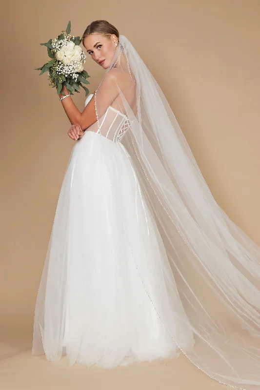 Corset Strapless Wedding Dress