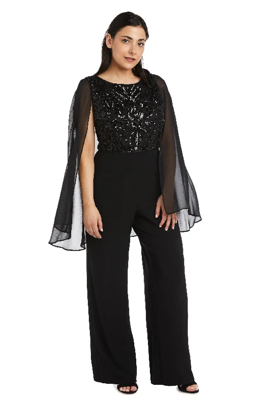 R&M Richards 7539P Formal Petite Chiffon Jumpsuit Sale