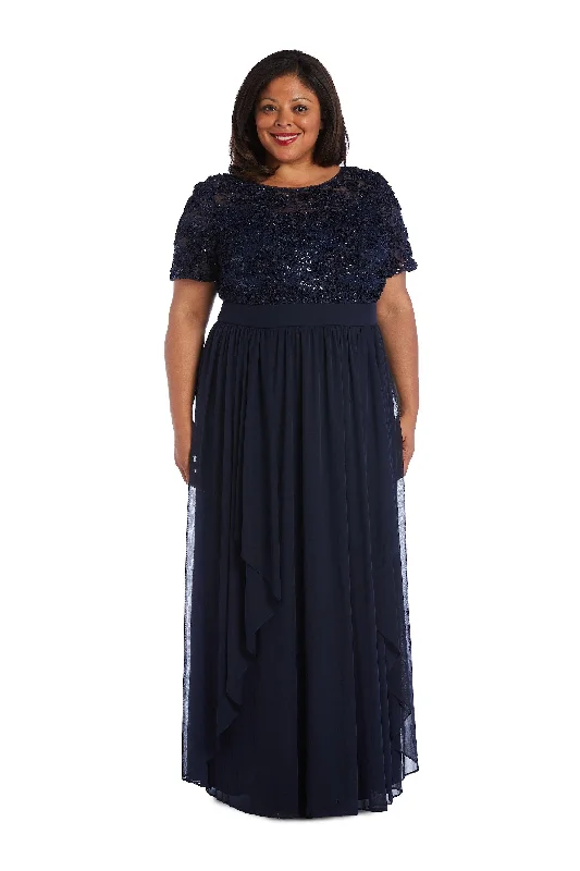 R&M Richards 5516W Long Formal Plus Size Dress