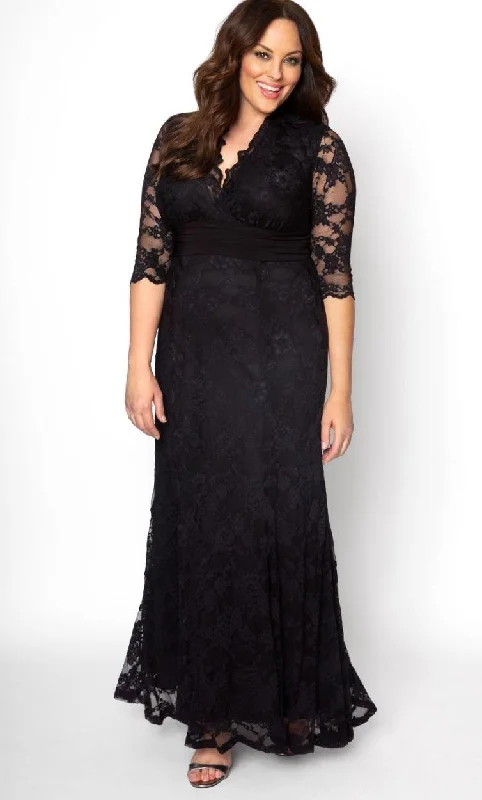 Kiyonna Screen Siren Lace Long Dress