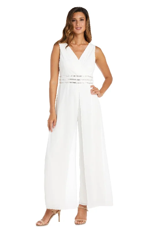 R&M Richards 9365P Long Formal Petite Jumpsuit