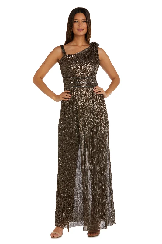 R&M Richards 9628 Formal One Shoulder Jumpsuit