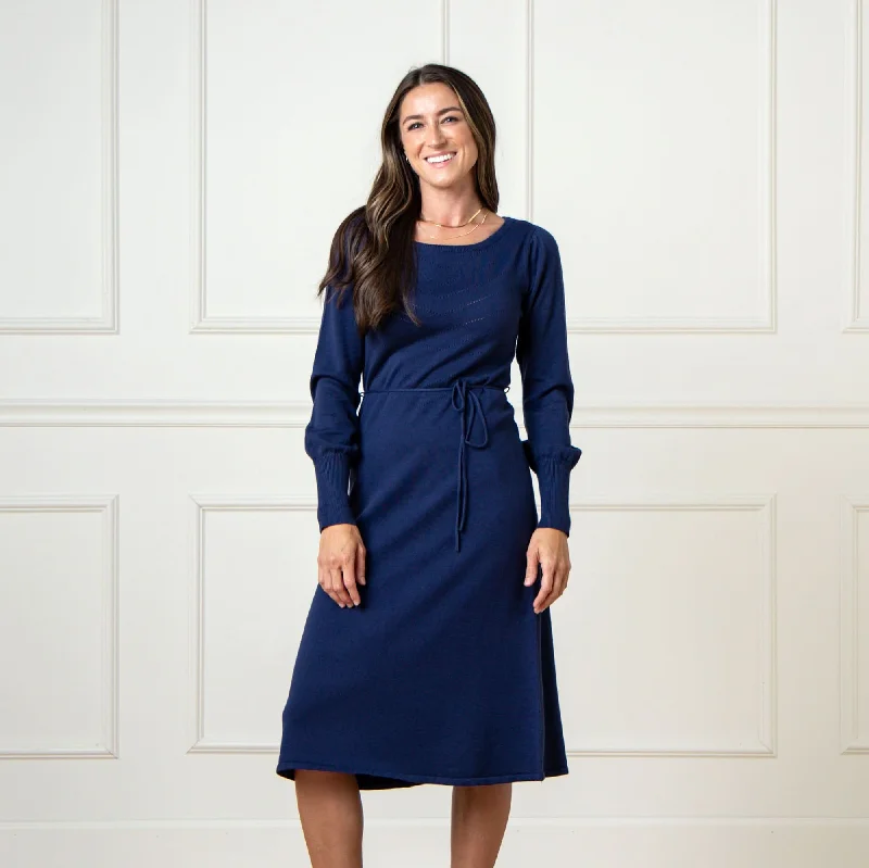 Organic Pointelle Sweater Dress