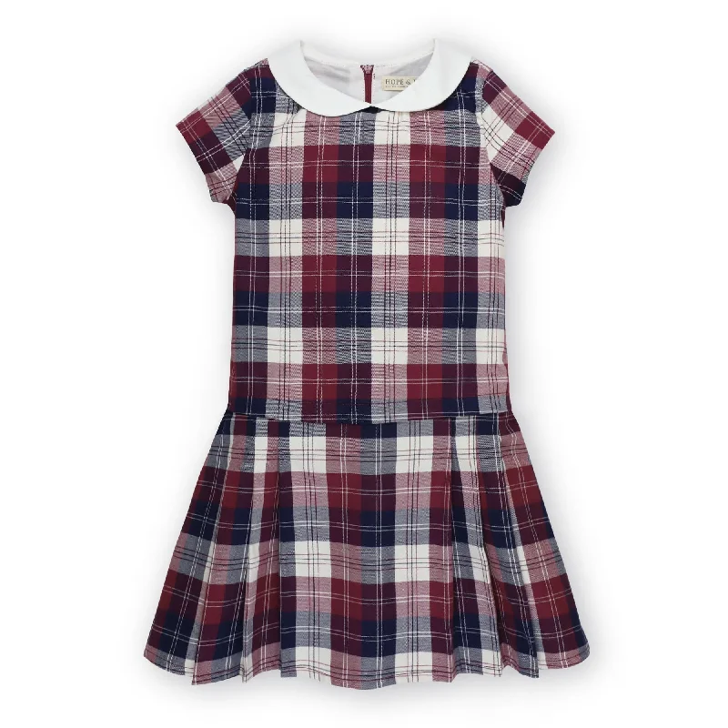 Organic Peter Pan Collar Pleated Dress - Baby