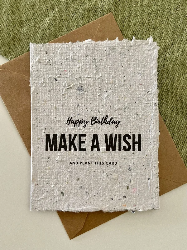 Make A Wish Plantable Card