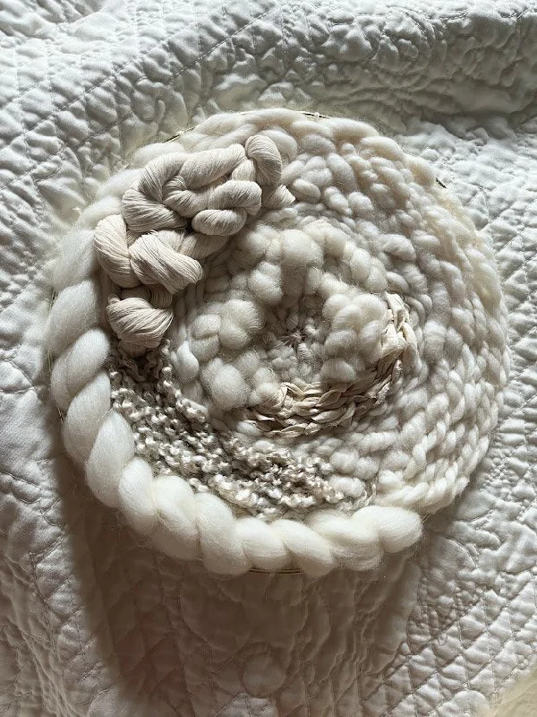 The Moon of the Gardener's Wife, a Fluffy Hoop Weaving