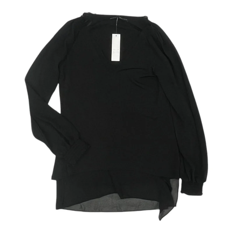 Blouse Ls By White House Black Market In Black, Size:Xs