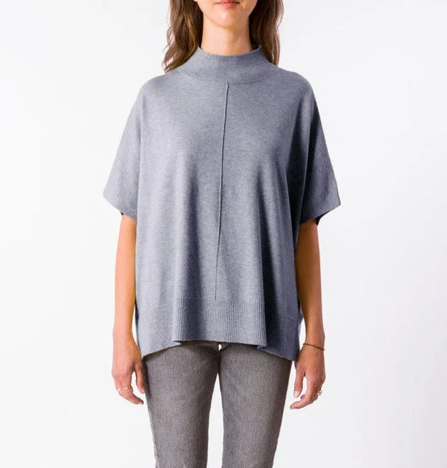 Caroline Poncho - Light Denim