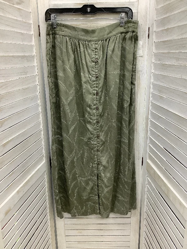 Skirt Maxi By Prana In Green & White, Size: L