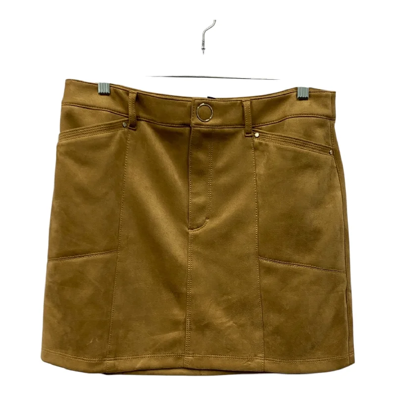 Skirt Mini & Short By White House Black Market In Brown, Size:12