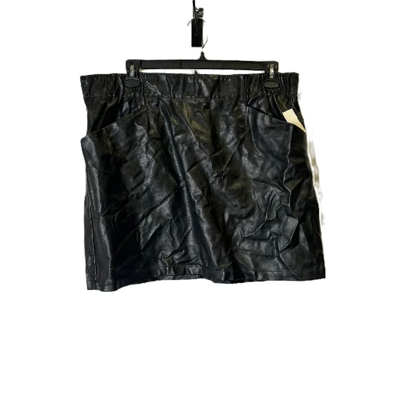 Skirt Mini & Short By Wild Fable In Black, Size: 1x