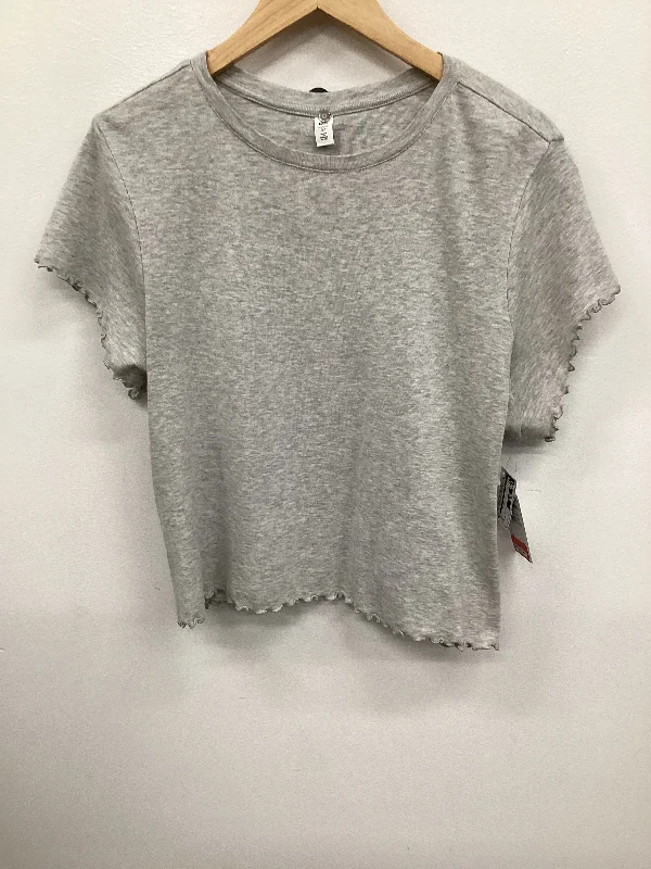 Top Short Sleeve Basic By Bp In Grey, Size: 3x