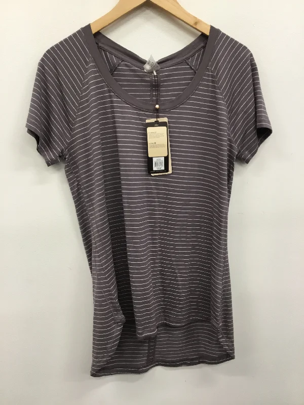 Top Short Sleeve By Calia In Striped Pattern, Size: Xxl