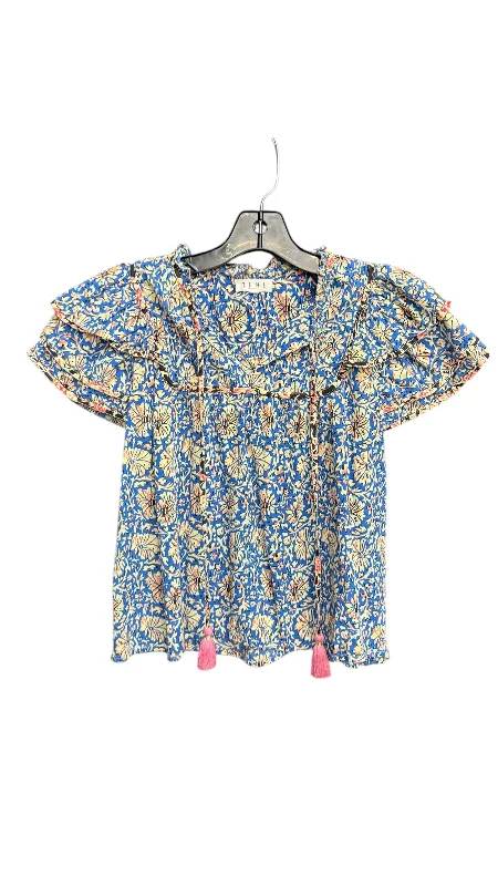 Top Short Sleeve By Thml In Floral Print, Size: S