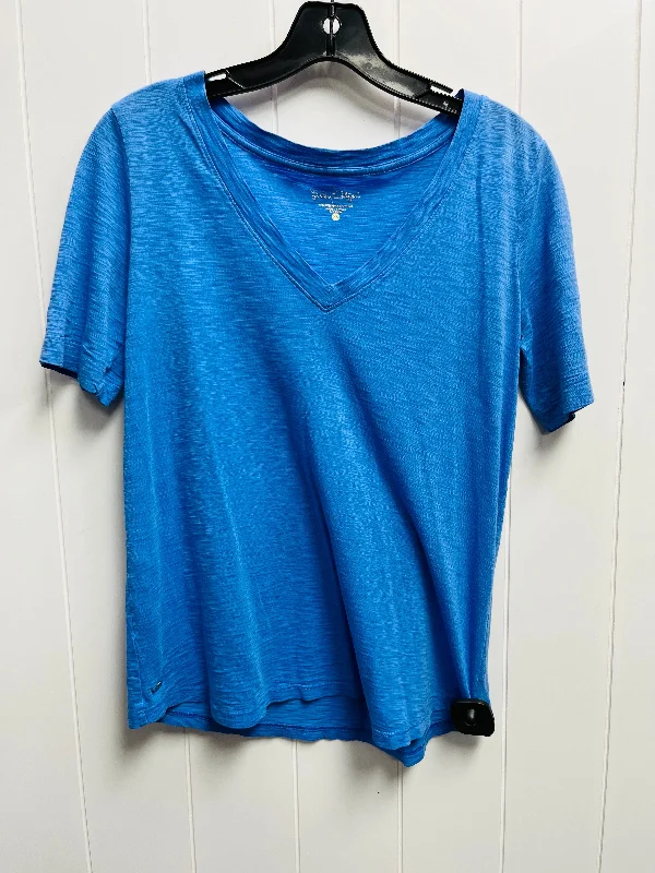 Top Short Sleeve Designer By Lilly Pulitzer In Blue, Size: Xs