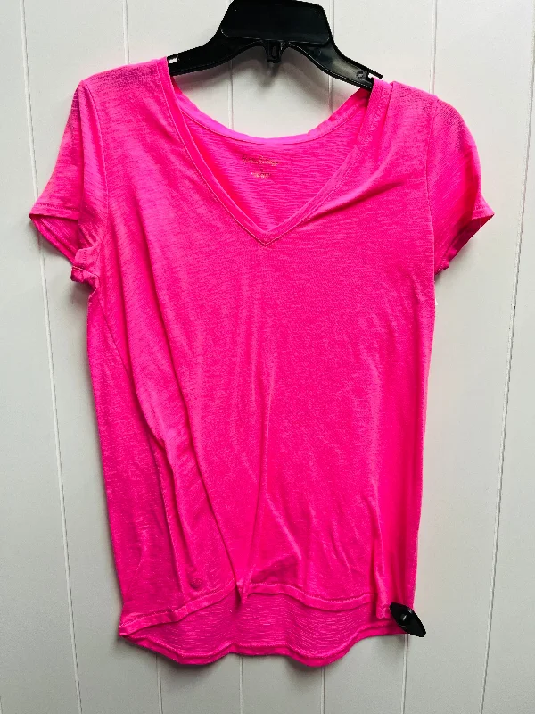 Top Short Sleeve Designer By Lilly Pulitzer In Pink, Size: S