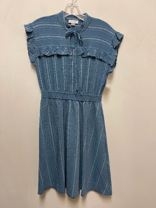 Dress Casual Short By Calvin Klein In Blue, Size: S