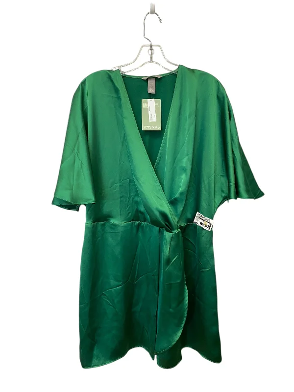 Dress Casual Short By H&m In Green, Size: Xl