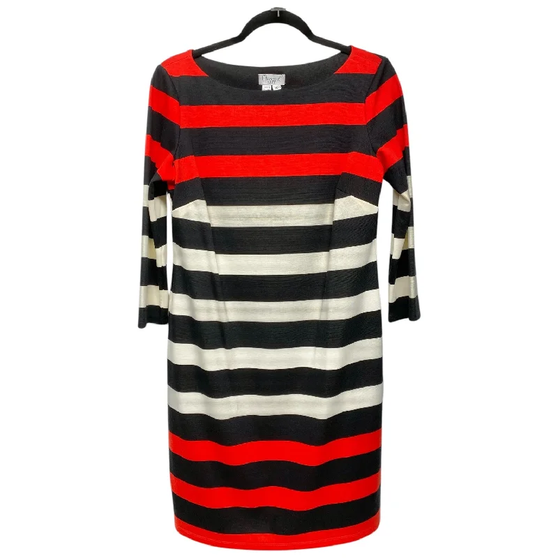 Dress Casual Short By Maggy London In Striped Pattern, Size: 10