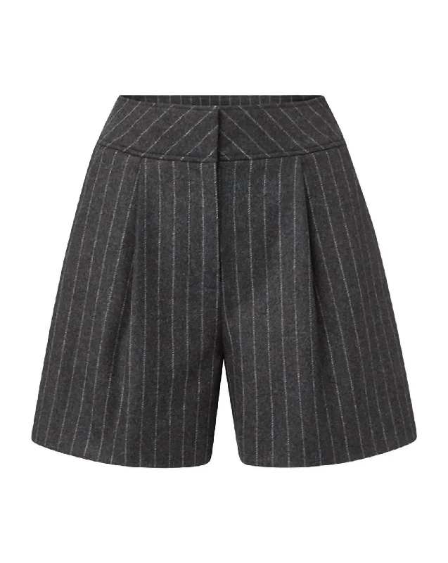 Haina Short In Charcoal Multi