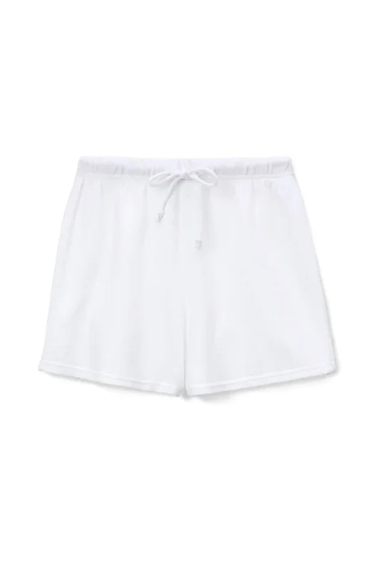 Layla French Terry Sweatshorts In White