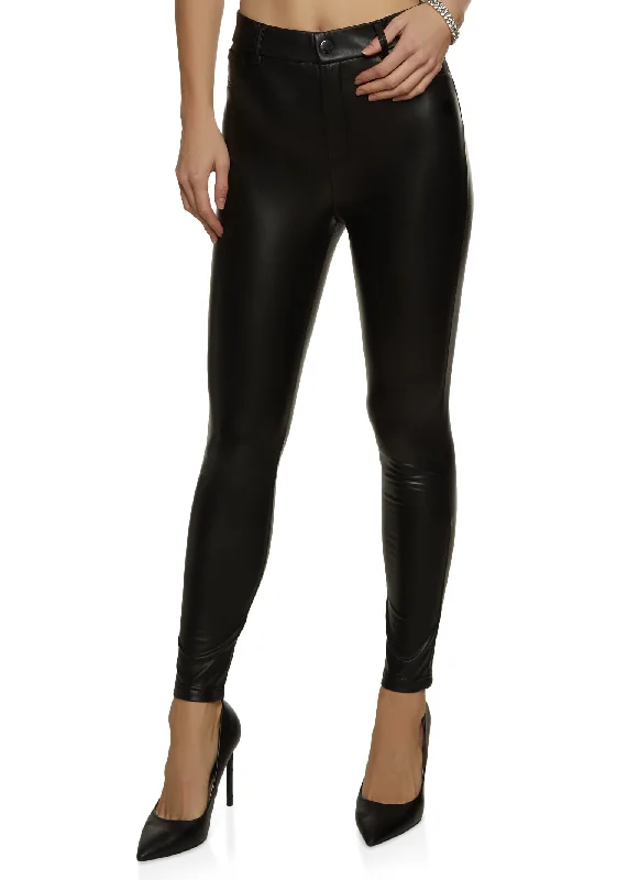 Iris Faux Leather Skinny Pants