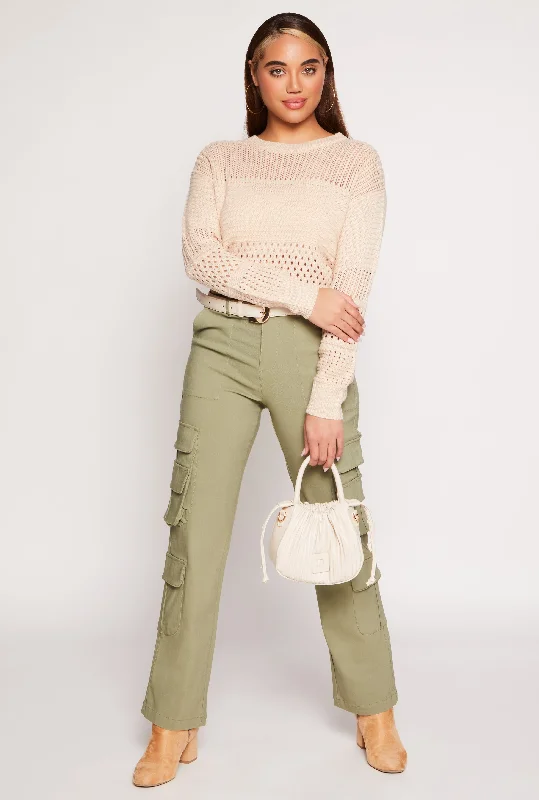 Haute Monde Straight Leg Cargo Pants