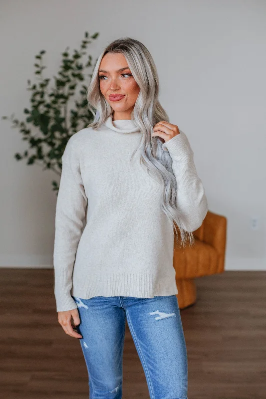 Bronwyn Knit Sweater - Oatmeal