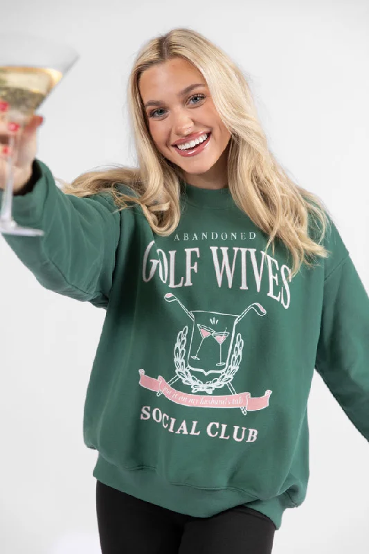 Golf Wives Pine Needle Green Graphic Sweatshirt