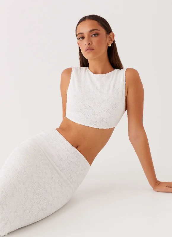 Issey Crop Top - White