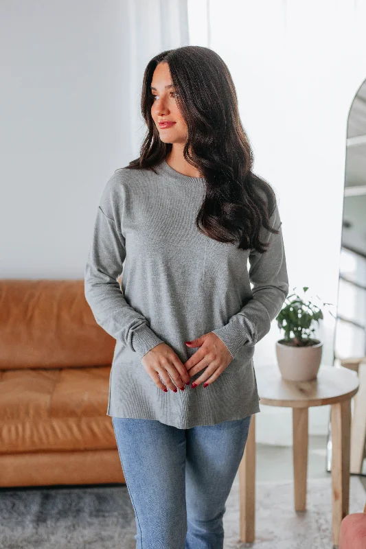 Paula Sweater - Heather Grey