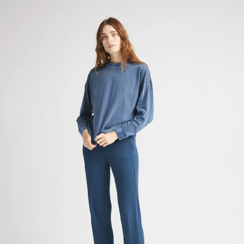 Relaxed Long Sleeve Tee (Moonlit Ocean)