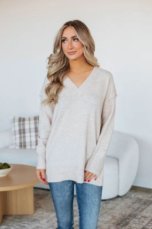 Shenia Oversized Sweater - Natural