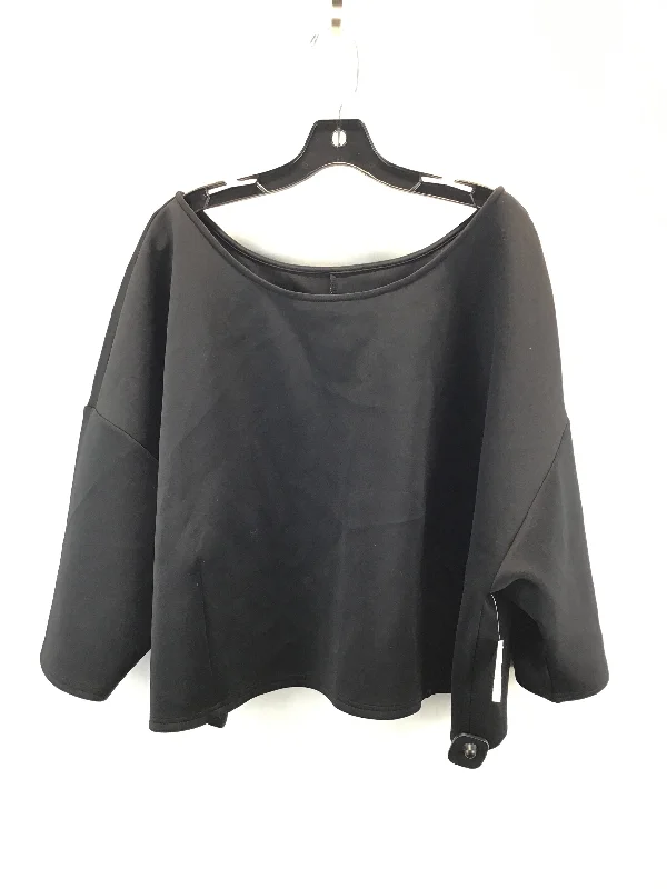 Top 3/4 Sleeve By Lane Bryant In Black, Size: 26