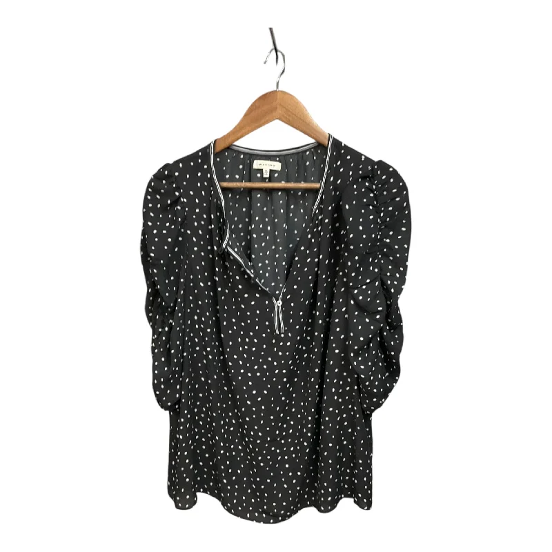 Top 3/4 Sleeve By Max Studio In Polkadot Pattern, Size:Xl