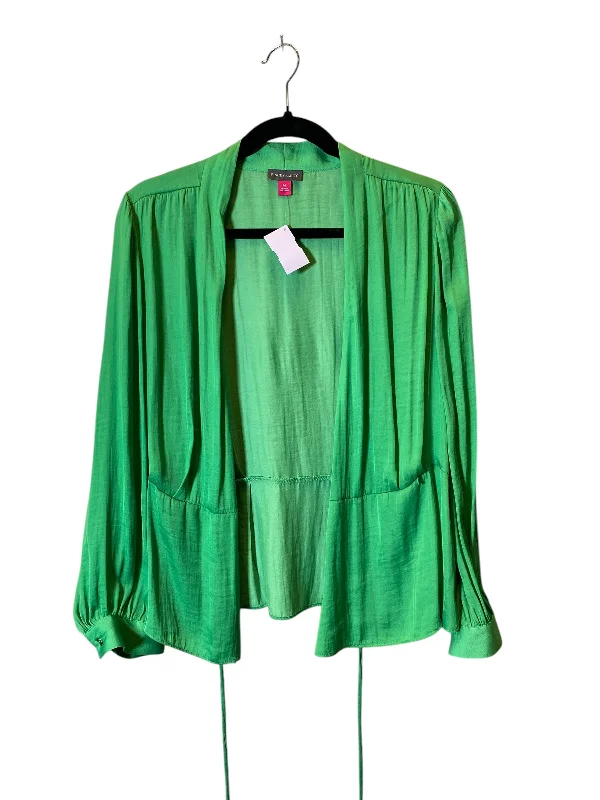 Top Long Sleeve By Vince Camuto In Green, Size: M