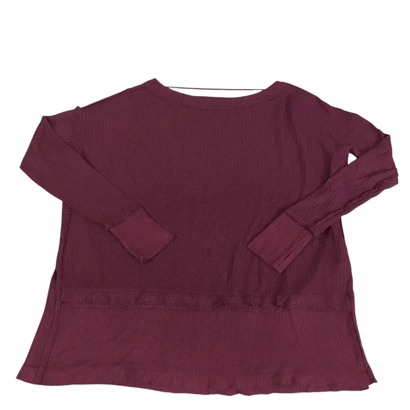 Top Long Sleeve By We The Free In Purple, Size: S