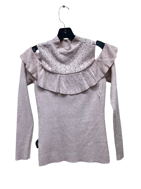 Top Long Sleeve By White House Black Market In Pink, Size: S